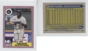 2022 Topps Mini 1987 Topps Baseball Pink /25 Andrew McCutchen #78B-32