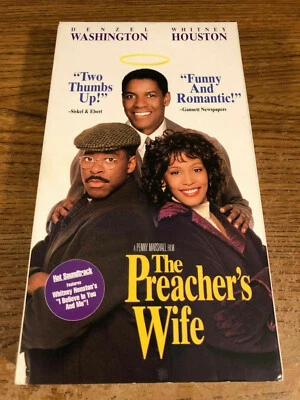 The Preacher's Wife  VHS Used Movie Tape Denzel Washington, Whitney Houston - Image 1 of 4