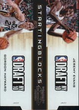 2010-11 Playoff Contenders Starting Blocks Cuts Silver Card #13 Evans/Hayward