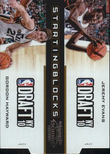 2010-11 Playoff Contenders Starting Blocks Cuts Silver Card #13 Evans/Hayward