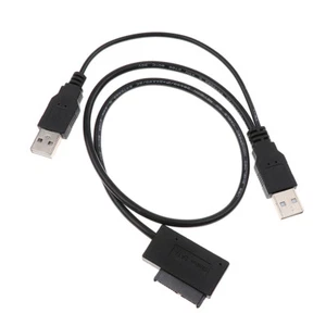 USB 2.0 zu 13Pin SATA Adapter Kabel für Laptop Mini CD ROM DVD ROM - Bild 1 von 8