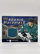 NIKOLAI KNYZHOV * 2020-21 UPPER DECK ROOKIE MATERIALS JERSEY RC RM-NK