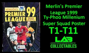 Merlin's Premier League 1999 Ty-Phoo Millenium Poster Individual Stickers - Picture 1 of 1