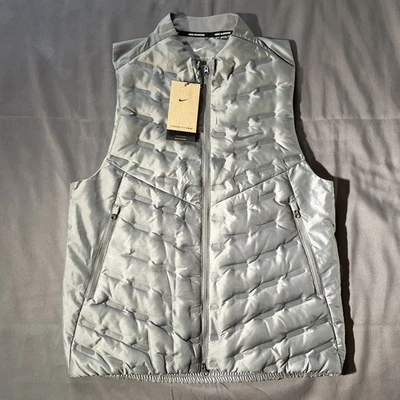Nike Therma-Fit ADV Repel AeroLoft Down Running Vest Grey FB7542-084 Mens Sz M - Image 1 of 4
