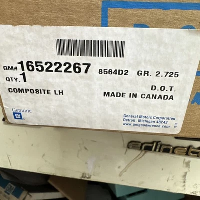 GM 16522268 RH & GM 16522267 LH (SET) Head Lamp Asm 1992-96 Buick Century NOS - Image 1 of 4