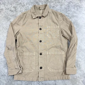 L.B.M. 1911 Clubwear Chore Jacket Mens Large Khaki Cotton Linen Made in Italy - Picture 1 of 12