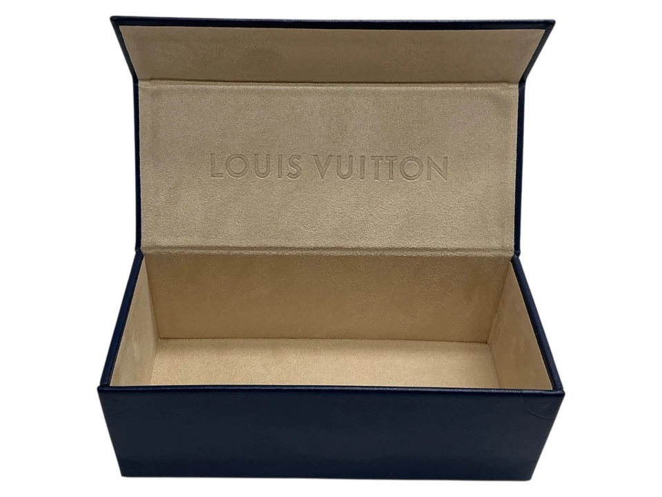 Louis Vuitton темно-синий солнцезащитные очки/очки магнитная коробка чехол 6,5 x 2,8 x 2,4" - Изображение 1 из 4