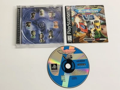 Micro Machines V3 (Sony PlayStation 1) PS1, With Manual FREE SHIPPING  (G) - Photo 1/4
