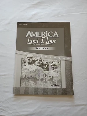 Abeka Grade 8 America Land I Love Test Key  - Image 1 of 4