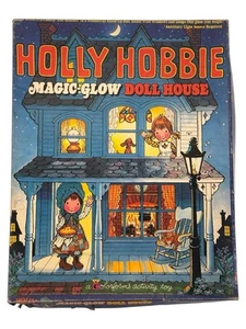 Vintage 1977 Holly Hobbie Magic Glow Doll House Colorforms Playset RARE - Picture 1 of 8