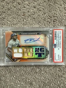 Topps Triple Threads 2021 Vladimir Guerrero Jr. Working Out Bat Auto/18 PSA 10 - Imagen 1 de 3
