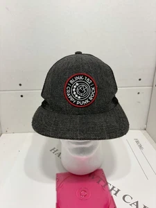 Blink-182 Crappy Punk Rock Snapback Mesh Back Trucker Hat Gray One Size - Picture 1 of 5