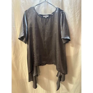 Top Jennifer Lopez dobladillo asimétrico metálico - talla XL - Imagen 1 de 6