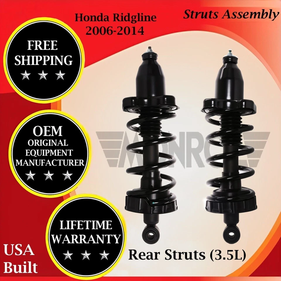 Puntales traseros Monroe genuinos OEM para Honda Ridgeline 2006-2014 garantía de por vida Foto 1 de 4
