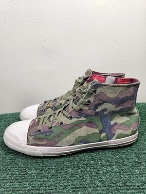 Ralph Lauren Denim & Supply Risley Green Camouflage Mens 11 B Hi-Top Sneakers - Image 1 of 4