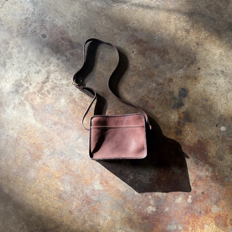 Cartera Bandolera Coach Vintage Años 80 Marrón Oscuro Foto 1 de 4