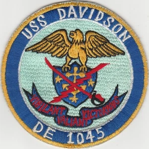 Vietnam era USN US Navy USS Davidson DE-1045 destroyer escort patch Japan made - Picture 1 of 2