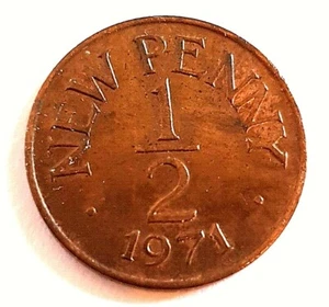 1971 Guernsey 1/2 New Penny - Bild 1 von 3