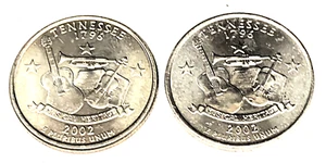 # C4083 TENNESSEE STATEHOOD QUARTERS, P & D from MINT ROLLS - Picture 1 of 2