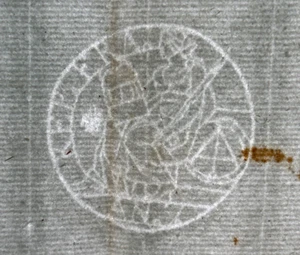 1800 VERY OLD DOCUMENT - Watermarked Manuscript - Picture 1 of 6