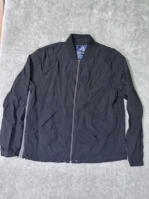 American Rag Men’s Jacket Full Zip Gray Black Windbreaker Pockets Size Large - Image 1 of 4
