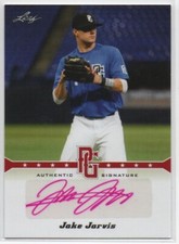 2013 Leaf Perfect Game Showcase Red /5 Jake Jarvis #A-JJ1 Auto Red /5