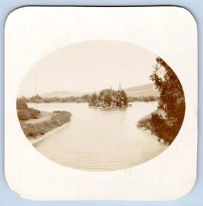 STOW LAKE GOLDEN GATE PARK EARLY 1900's CALIFORNIA TOURIST SNAPSHOT PHOTOGRAPH - Picture 1 of 2