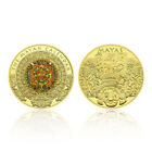 The Mayan Calendar Gold Coin Ornament Commemorative Medal Maya Civilization