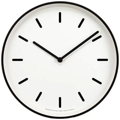 Lemnos MONO Clock White LC10-20B WH Wall Clock Japan - Image 1 of 4