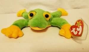Ty Beanie Babies Smoochy Frog Original Beanie Baby 1997 - Picture 1 of 8