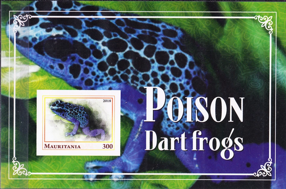 W MAURITANIA Y2018 (7v) POISON DART FROGS - Image 1 of 1