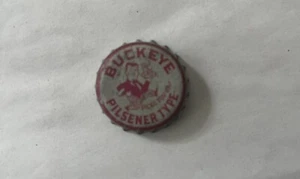 BUCKEYE BUCKY KORK GEFÜTTERT KEGELDECKEL BIERDOSE FLASCHENVERSCHLUSS TOLEDO OHIO VINTAGE KRONE - Bild 1 von 3