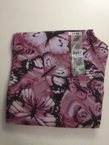 No Boundaries Damen knöchellange Leggings Gr. S 3-5 Schmetterlingsmuster - Bild 1 von 6