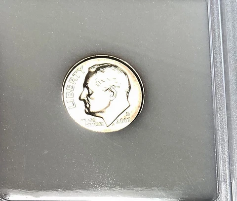 2007-D Roosevelt Dime~ BU Cover