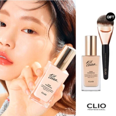 Base CLIO Kill Cover Glow SPF50+ PA++++ 38g + Pincel REGALO Maquillaje Coreano Foto 1 de 4