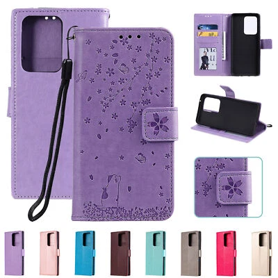 For Samsung S24 Ultra S23 S22 S21 Plus S20+ Leather Card Wallet Case Flip Cover - Image 1 of 4