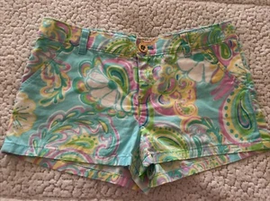 Girls Lilly Pulitzer Colorful Cotton Shorts size 10 - Picture 1 of 5