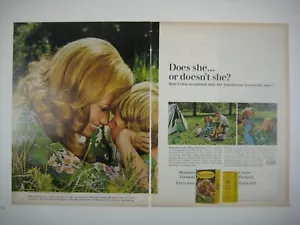 Vintage 1960s Miss Clairol Hair Color Advertisement MOD Fashion Print Hair Style - Picture 1 of 2