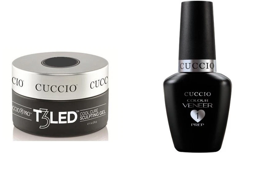 Cuccio Pro T3 LED/UV Controlled Leveling Gel Opaque Petal Pink 1oz +Veneer Prep  - Image 1 of 1