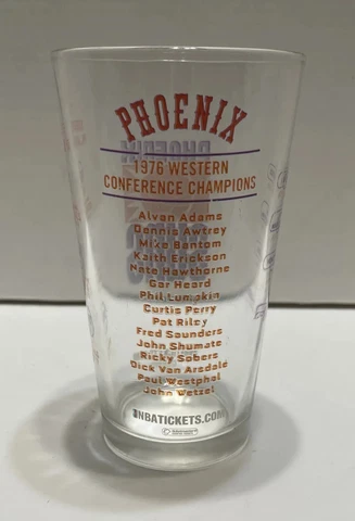 Phoenix Suns Legends Collection 1975-76 NBA Playoffs Glass - Purple & Orange Cover