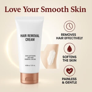 Painless Hair Removal Cream for Women & Men, Fast Depilatory for Body & Legs 4oz - Picture 1 of 8