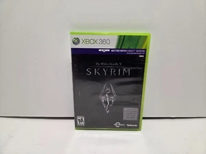 The Elder Scrolls V Skyrim w/ Map Microsoft Xbox 360 Complete in Box CIB - Picture 1 of 4