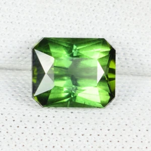 1.65 ct BEST GRADE - NICE GREEN - NATURAL TOURMALINE Octagon See Vdo RC - Picture 1 of 2
