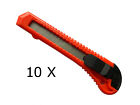 10 X Cutter Cuttermesser Teppichmesser Paketmesser Kartonmesser (18 mm Klinge)