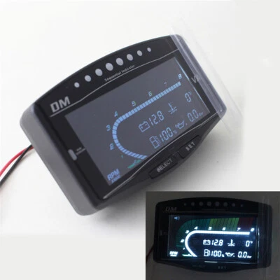 6 In1 Multifunction Car Digital Water Temp Oil Pressure Fuel Turbo Boost Gauge - Image 1 of 4