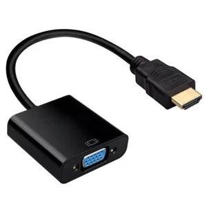 HDMI zu VGA Kabel Adapter Male zu Female 1080p Full HDTV HDMI für Monitore - Bild 1 von 4