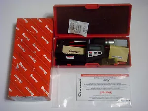 Starrett 733XFLZ-2 LCD Outside Micrometer, Friction Thimble, Lock Nut, Carbide - Picture 1 of 3