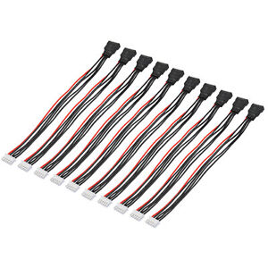 10Pcs 4S Balance Charger Cable 200mm 22AWG for RC Lipo Battery Charger