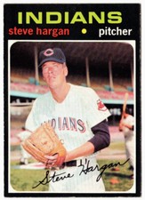 Steve Hargan 1971 Topps #375 Cleveland Indians (ex) B
