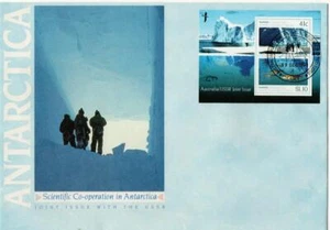 AUSTRALIA MINISHEET JOINT ISSUE WITH USSR AAT CANCEL 19TH DEC 1990 REF4A - Imagen 1 de 1